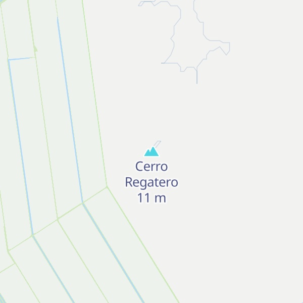 Map of Cerro Regatero