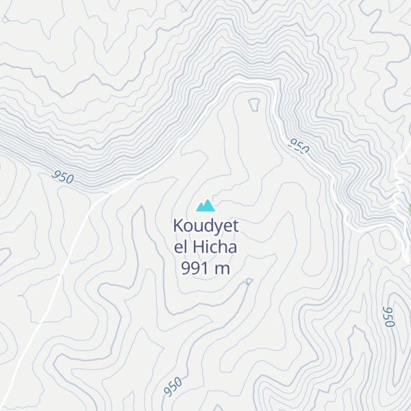 Map of Koudyet el Hicha