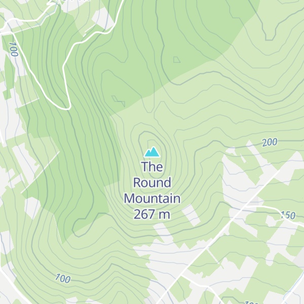 Map of The Round Mountain