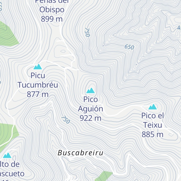Map of Pico Aguión