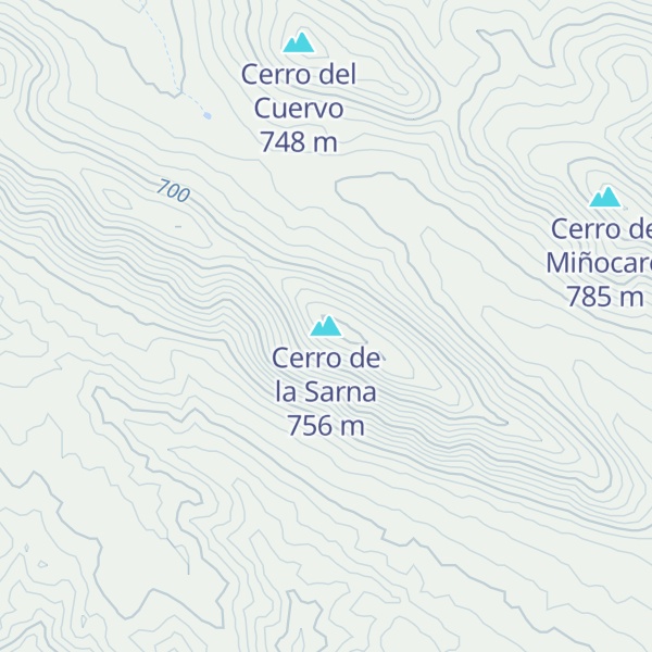 Map of Cerro de la Sarna