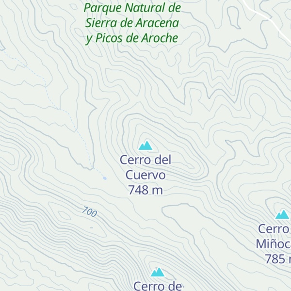 Map of Cerro del Cuervo