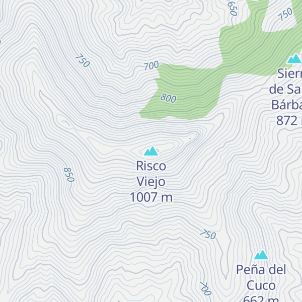 Map of Risco Viejo