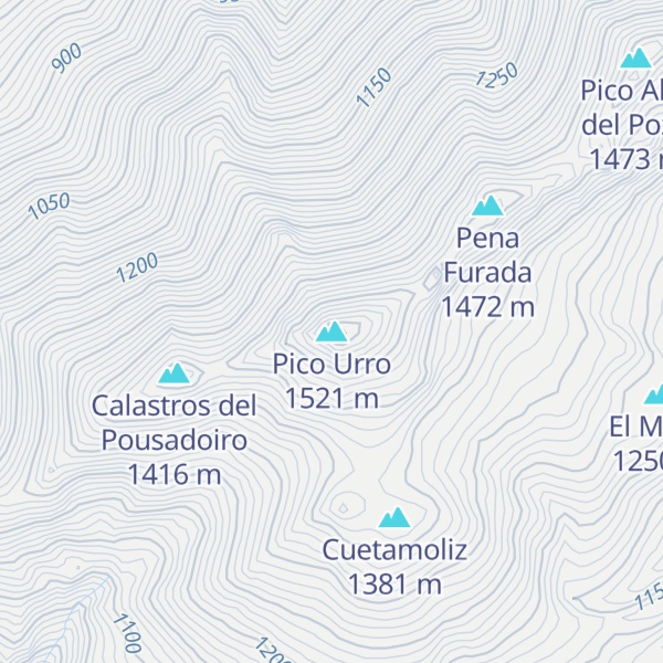 Map of Pico Urro