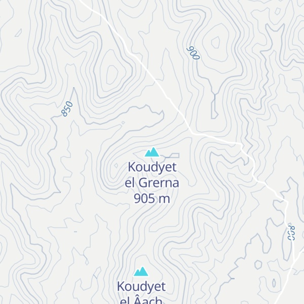 Map of Koudyet el Grerna