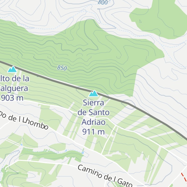 Map of Sierra de Santo Adriao