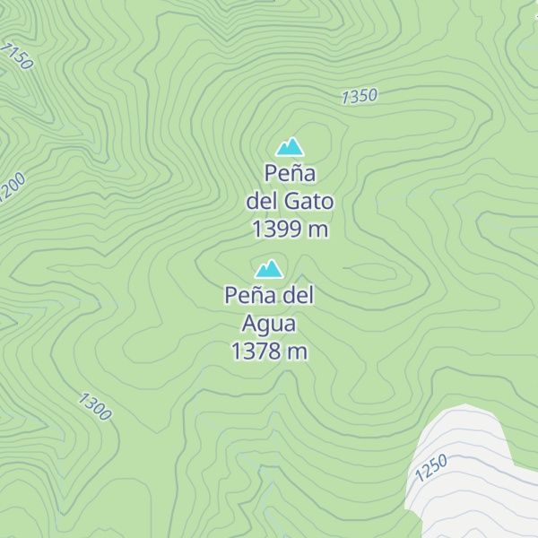 Map of Peña del Agua