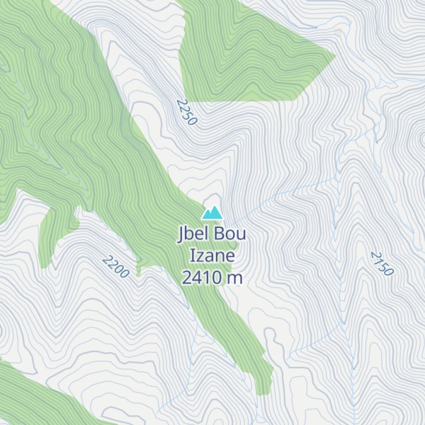 Map of Jbel Bou Izane