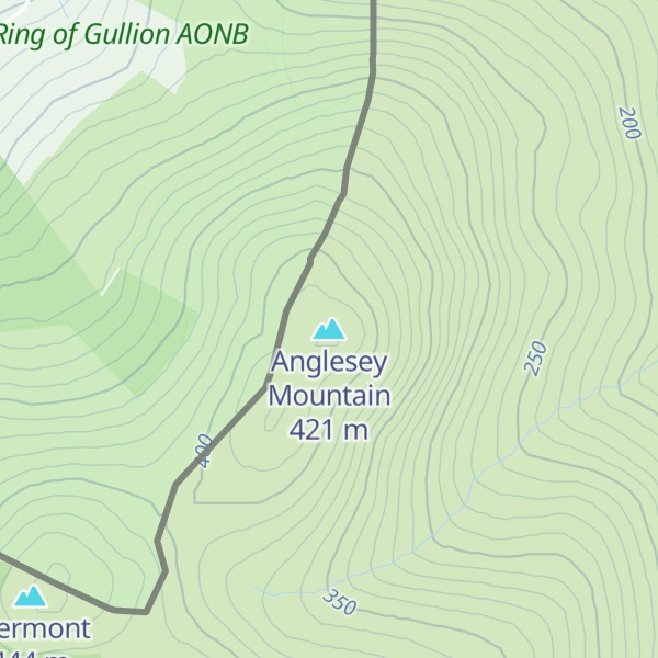 Map of Anglesey Mountain