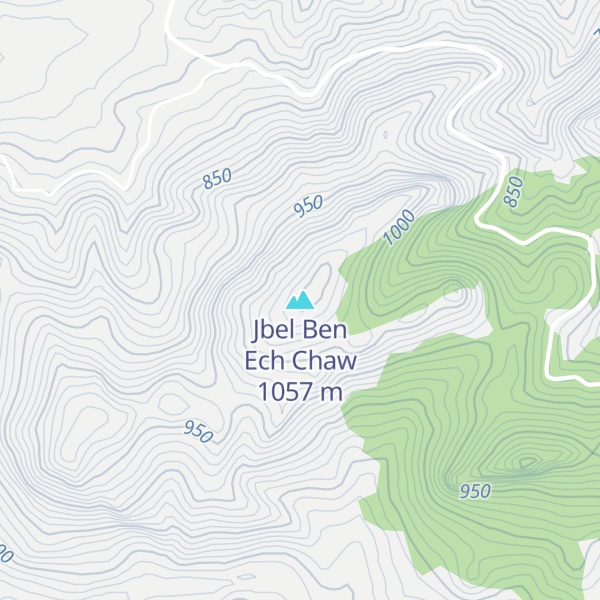 Map of Jbel Ben Ech Chaw