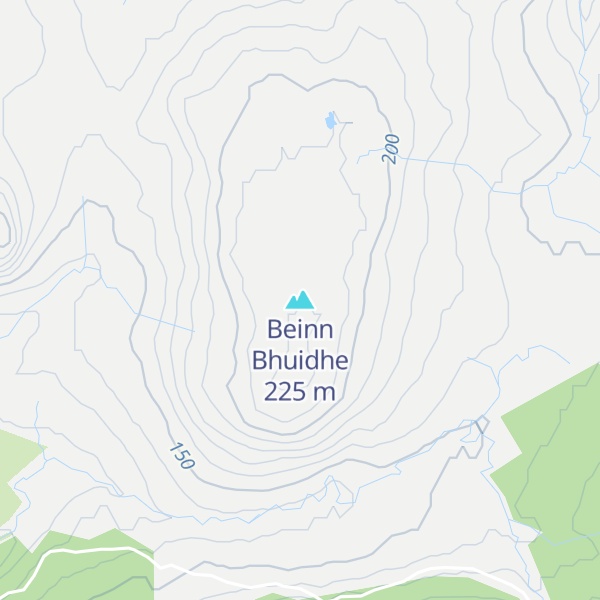 Map of Beinn Bhuidhe