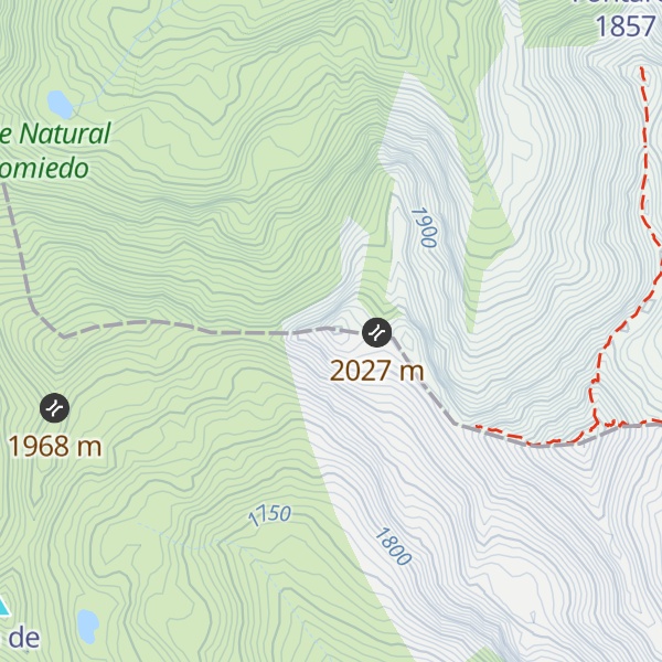 Map of El Cornín o Peña Negra