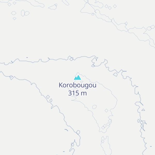 Map of Korobougou