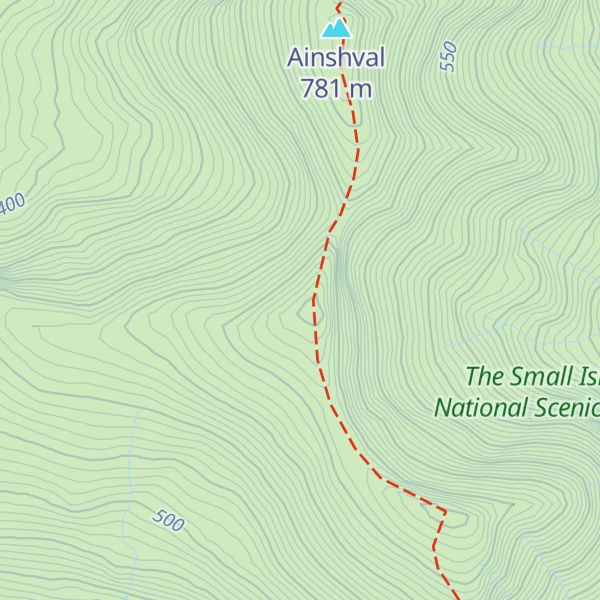 Map of Leac a' Chaisteil