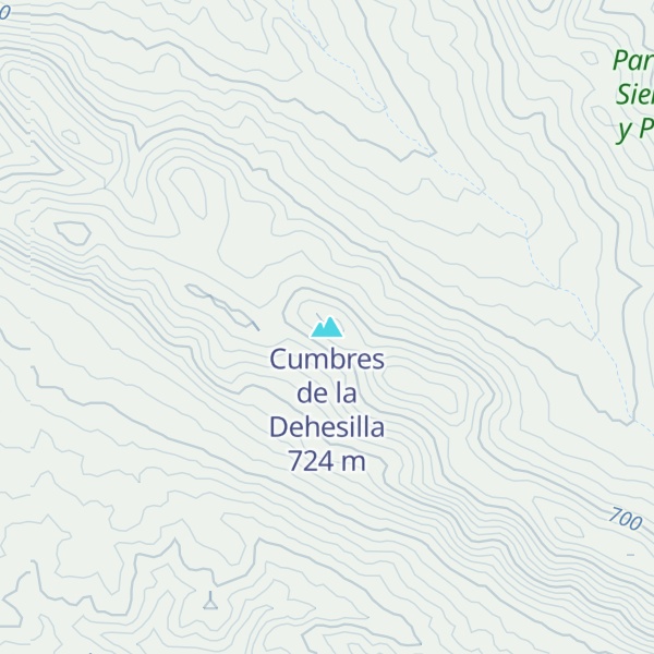 Map of Cumbres de la Dehesilla