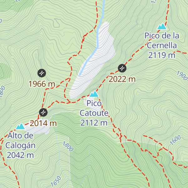 Map of Pico Catoute