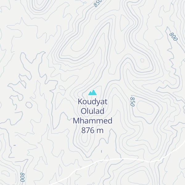 Map of Koudyat Olulad Mhammed
