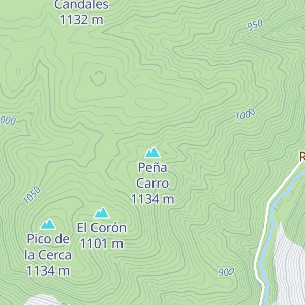 Map of Peña Carro