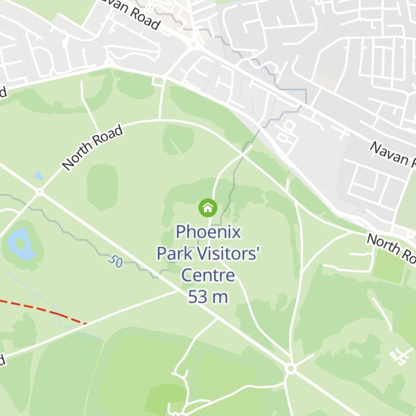 Map of Phoenix Park Visitors' Centre