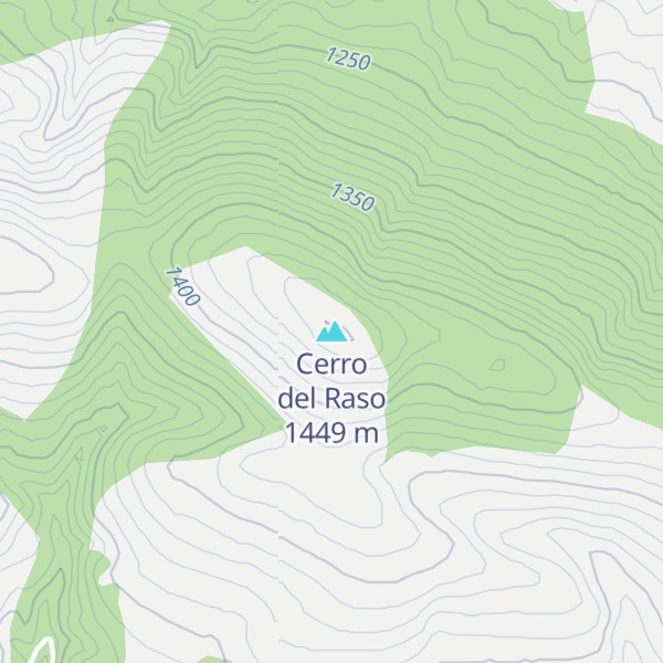 Map of Cerro del Raso