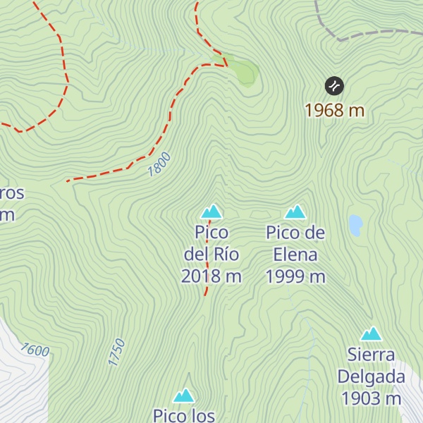 Map of Pico del Río