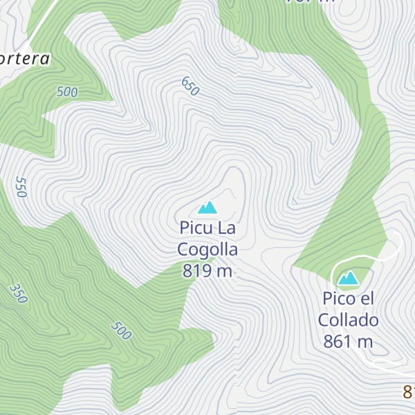 Map of Picu La Cogolla