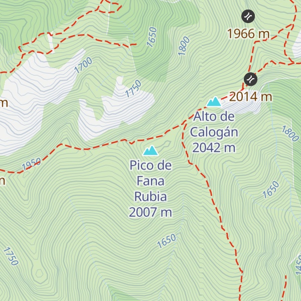 Map of Pico de Fana Rubia