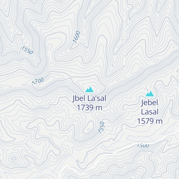 Map of Jbel La’sal