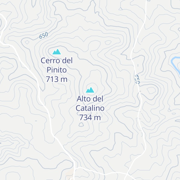 Map of Alto del Catalino