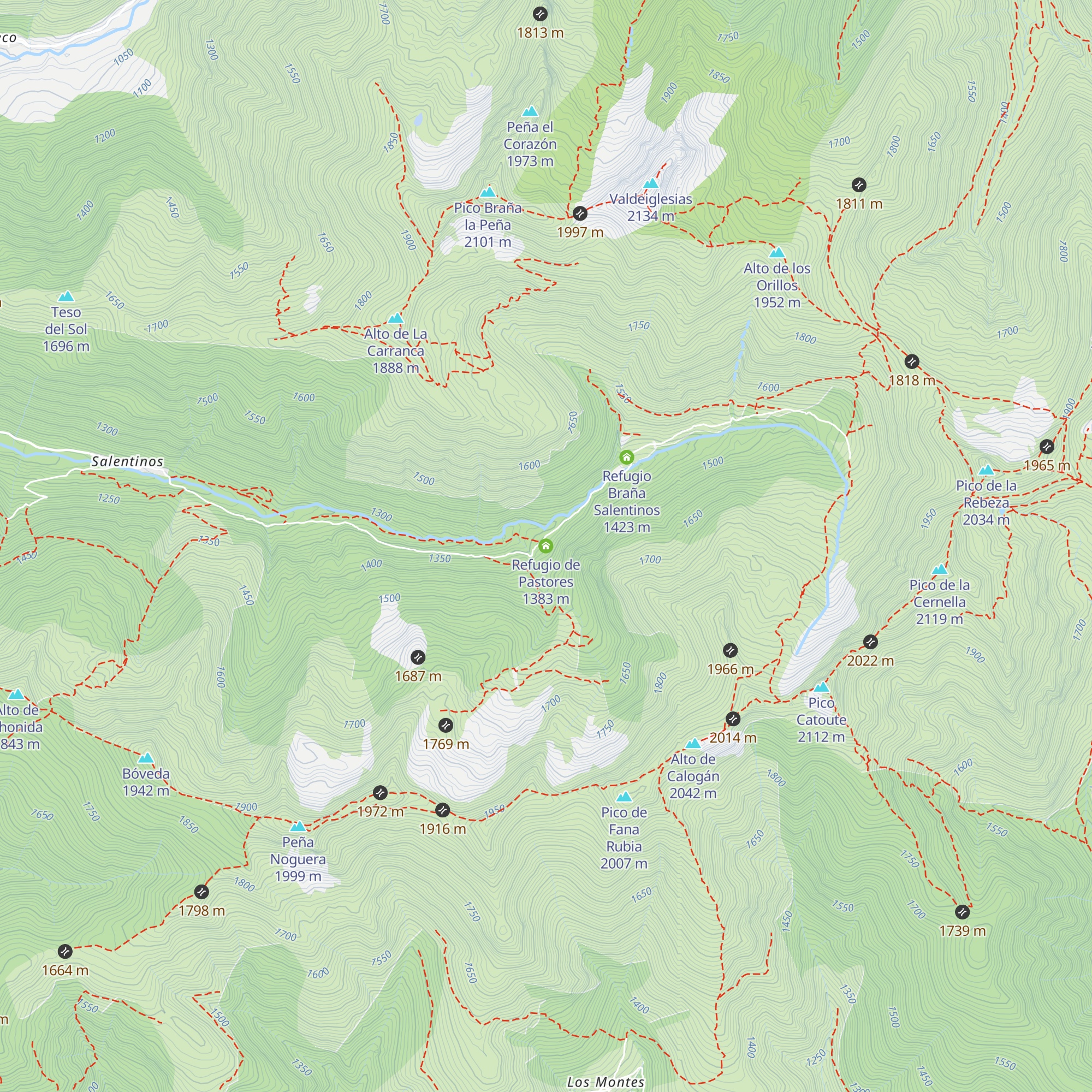 Refugio de Pastores map