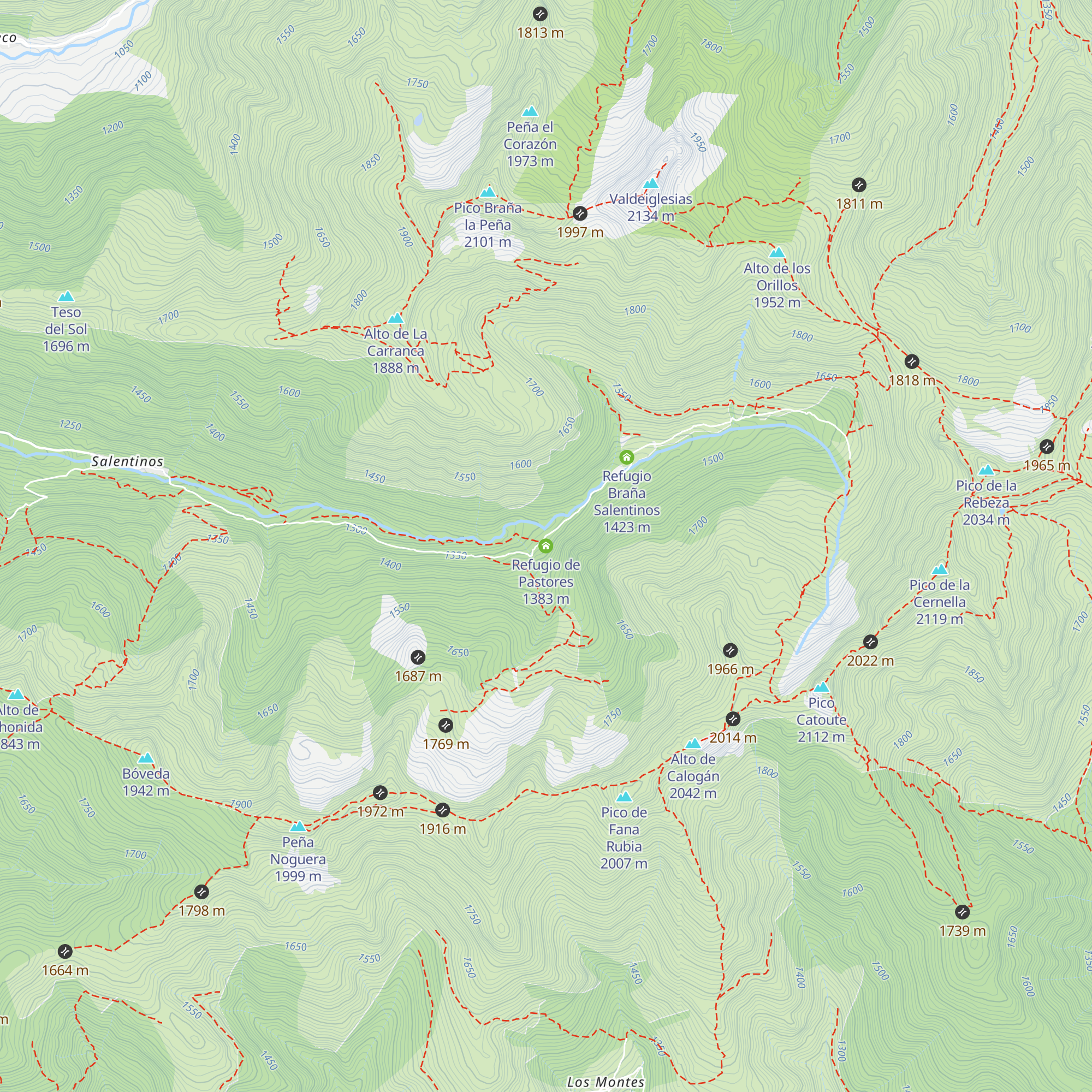 Refugio de Pastores map