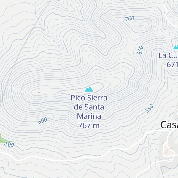 Map of Pico Sierra de Santa Marina