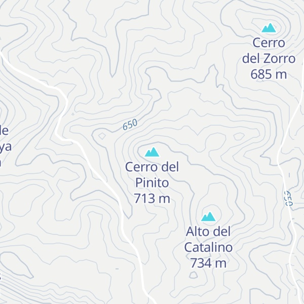 Map of Cerro del Pinito