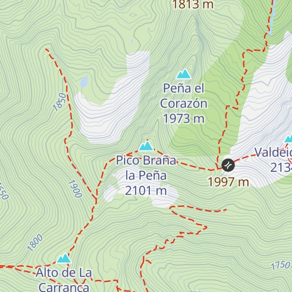 Map of Pico Braña la Peña