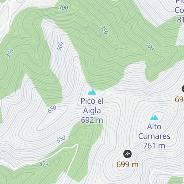 Map of Pico el Aigla