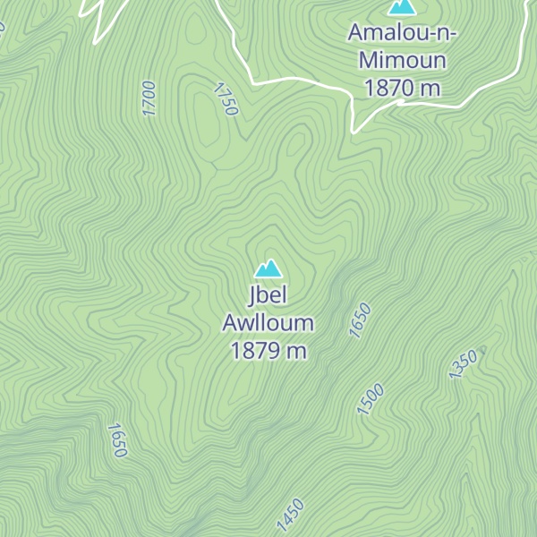 Map of Jbel Awlloum