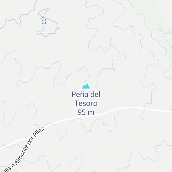 Map of Peña del Tesoro