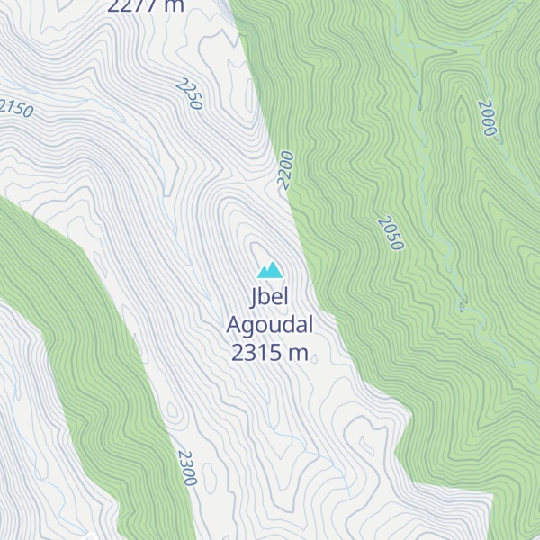 Map of Jbel Agoudal