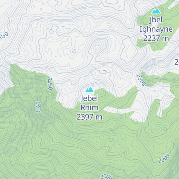 Map of Jebel Rnim