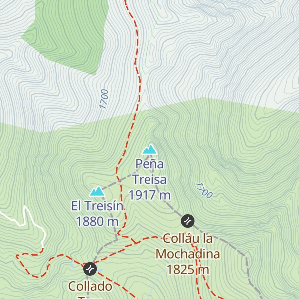 Map of Peña Treisa