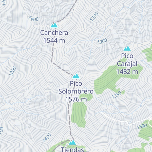Map of Pico Solombrero
