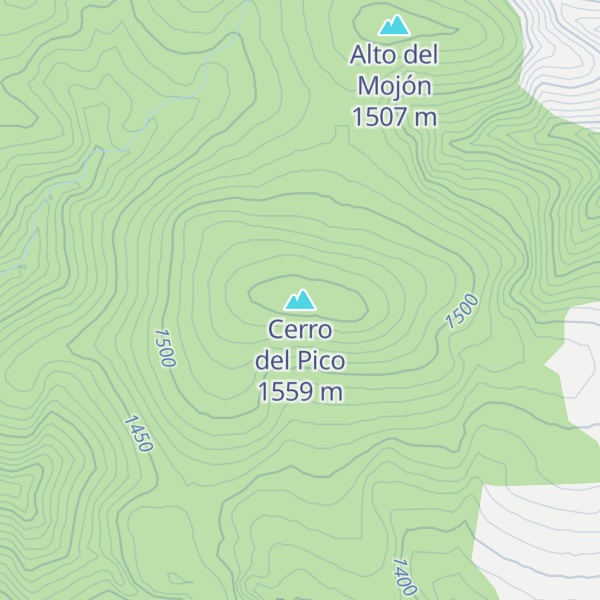 Map of Cerro del Pico