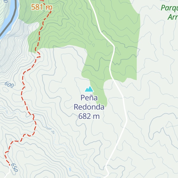 Map of Peña Redonda