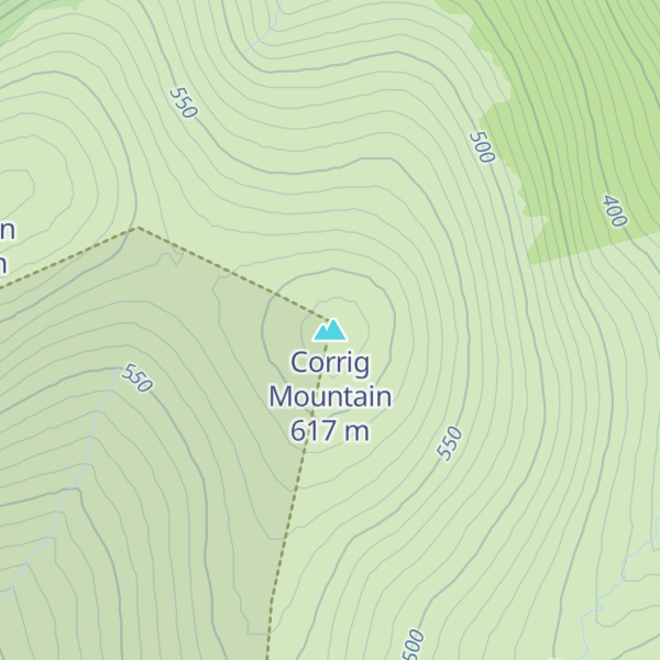Map of Corrig Mountain