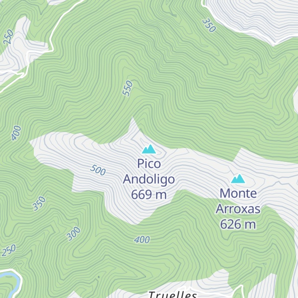 Map of Pico Andoligo