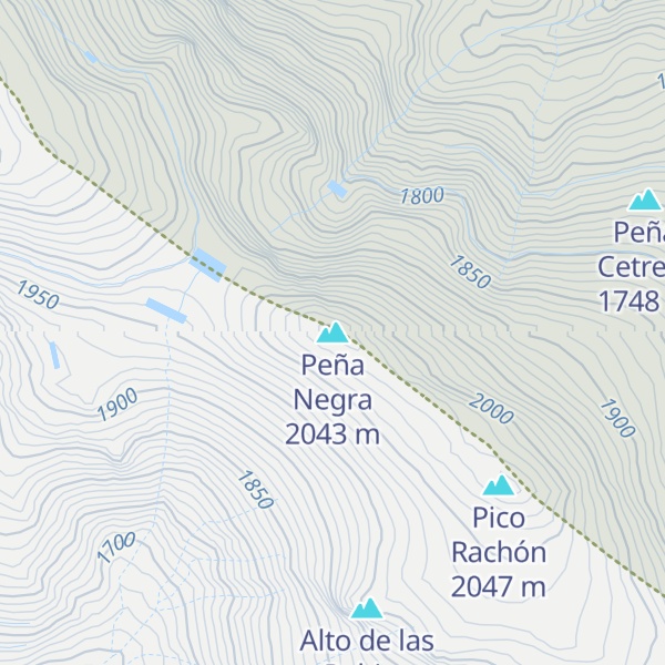 Map of Peña Negra