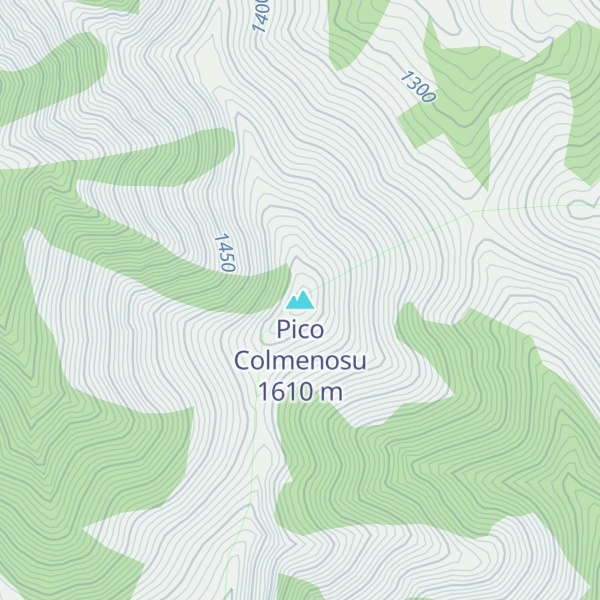 Map of Pico Colmenosu