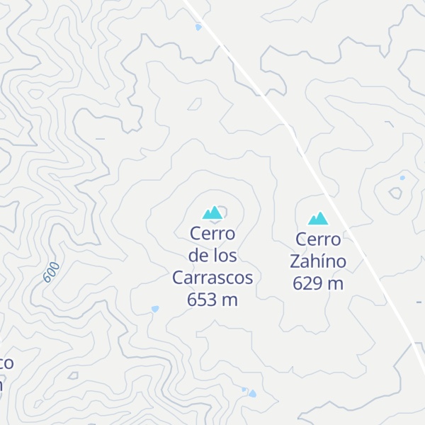 Map of Cerro de los Carrascos