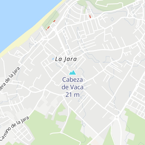 Map of Cabeza de Vaca
