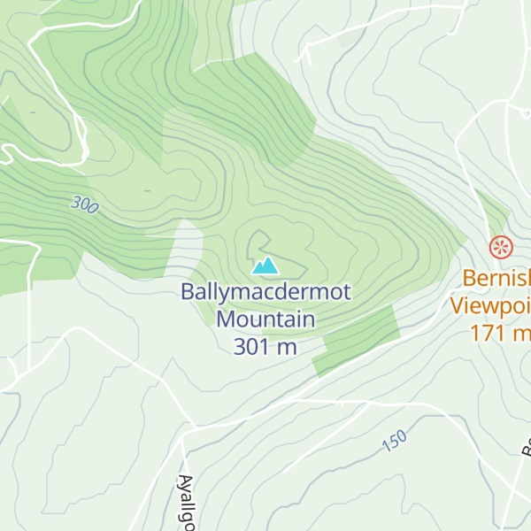 Map of Ballymacdermot Mountain